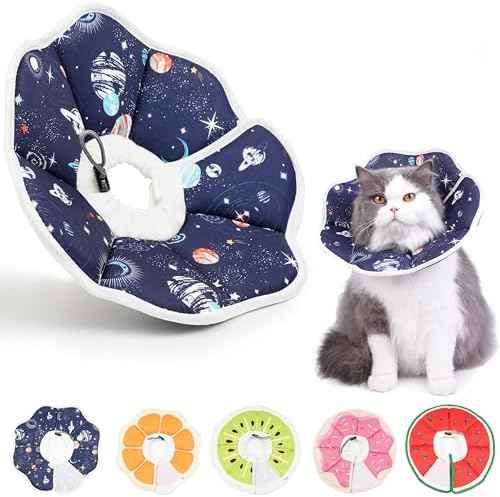 Cat Cone Collar Soft, Waterproof Cat Recovery Collar After Surgery