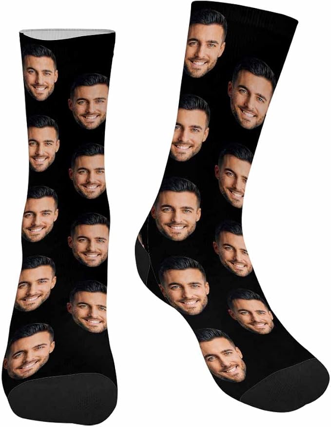 MyPupSocks Custom Personalized Photo Pet Face Socks, Cat and Dog Tracks Paws - Image 3