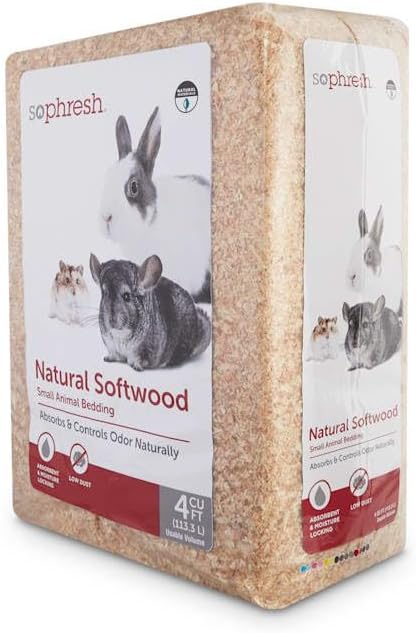 SO PHRESH Natural Softwood Small Animal Bedding, 4 cu. ft. - GlobalHabitat Supply