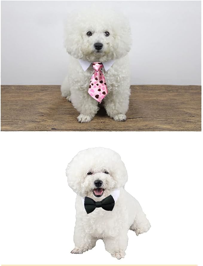 4 Pieces Pets Dog Cat Bowtie Pet Costume Adjustable Formal Necktie Collar - Image 6