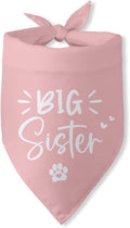 Big Sister Dog Bandana Pregnancy Announcement Gender Reveal Baby Announcement by PwrlveiutforYou