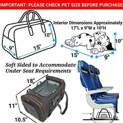 Mr. Peanut's Airline Approved Soft Sided Pet Carrier, Low Profile Gold