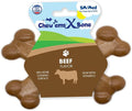 Chew’EMS X Bone Dog Chew Toy for Aggressive Chewers – Long-Lasting Beef Flavor by Chewems