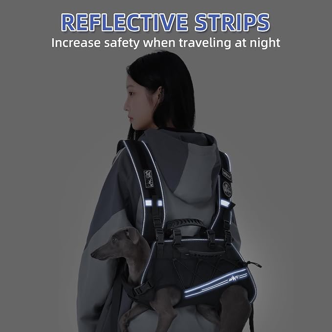 Dog Lift Harness for Small Dogs, Dog Backpack Carrier, Adjustable Padded - Image 3