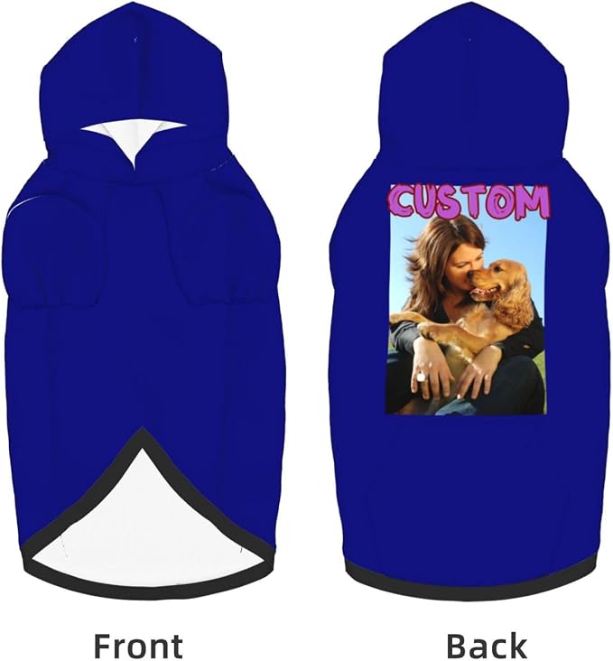 Custom Dog Hoodie with Your Design Soft & Warm Personalized Picture Logo Text - Image 5
