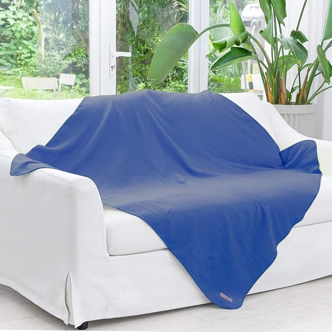 Fleece Blanket Bulk Pack of 6 Cozy Fleece Throw Blankets 50x60 Warm Soft - Image 2