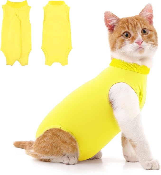 Cat Recovery Suit for Abdominal Wounds or Skin Diseases, Cat Onesie for Cats by Coppthinktu