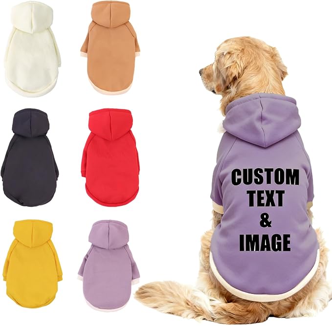 Custom Dog Hoodie, Personalized Sweatshirt by Unknown