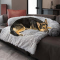 Calming Dogs/Cats Bed Mats, Dog Pad Washable Removable Couch Cover, Plush Long by Tinaco