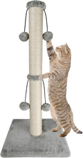 Dimaka 29'' Cat Scratching Post, Natural Sisal Rope Scratcher Post, Kitten Claw by DIMAKA
