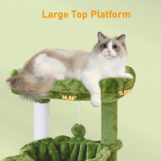 KIYUMI Cat Tree Cat Tower Condo - Image 3