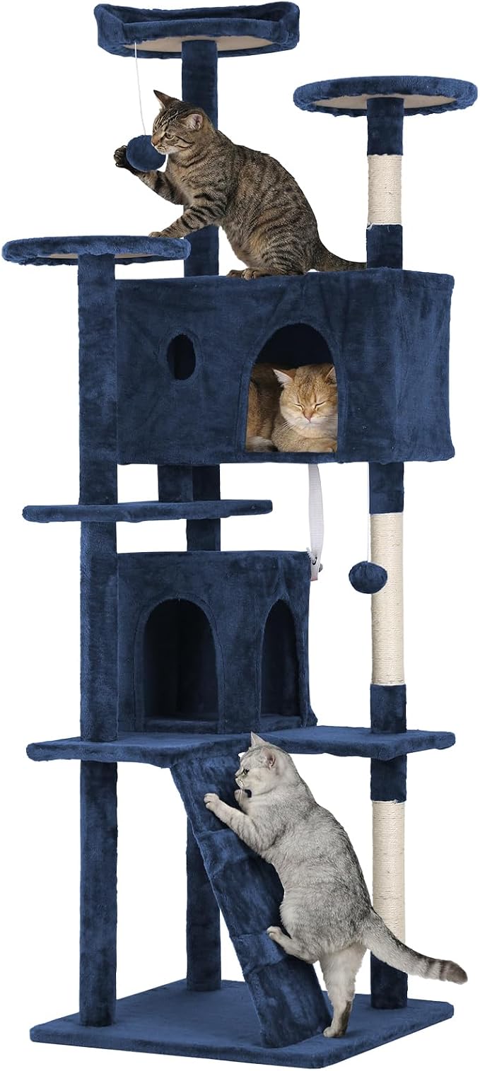 70in Cat Tree Cat Climbing Tower by Home