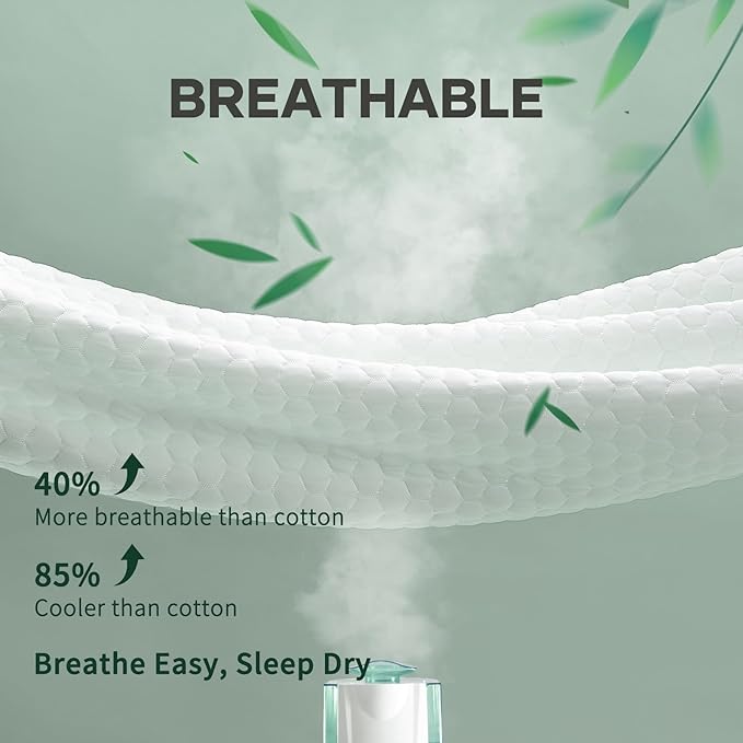 OhGeni 100% Waterproof Mattress Protector, King Size Mattress Soft Pad - Image 6
