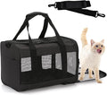 Travel Carrier for Cats, Cat Soft-Sided Carriers Ventilated Breathable Foldable by MUYG