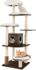 PETSITE Tall Cat Tree for Indoor Cats, 71 Inches Multi-Level Modern Cat Tower by PETSITE