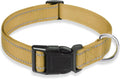 Reflective Dog Collar with Buckle Adjustable Safety Nylon Collars by BOOMIBOO