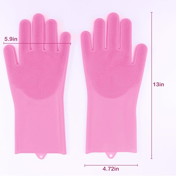 Pet Grooming Gloves, Dog Bathing Gloves - Image 6