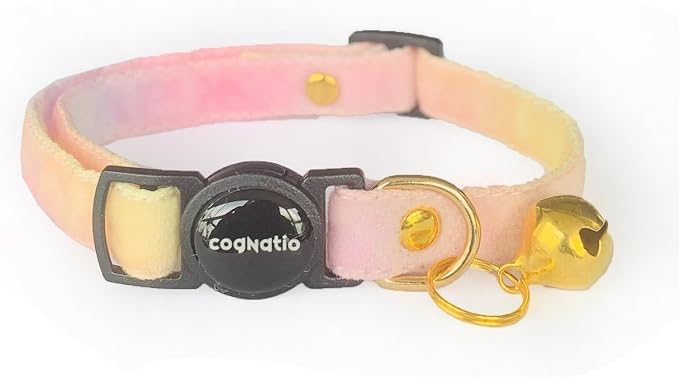 Safety Quick Release Cat Collars, Double Velvet by Cognatio