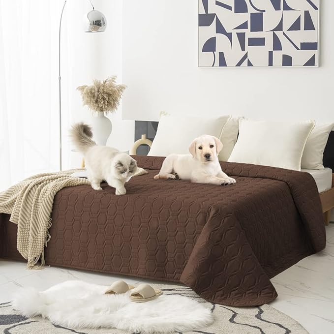 Waterproof and Anti-Slip Dog Bed Cover and Pet Blanket Sofa Pet Bed Mat car by TcksstexFauxFurDogBedCover