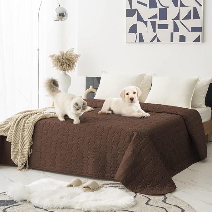 Waterproof and Anti-Slip Dog Bed Cover and Pet Blanket Sofa Pet Bed Mat ，car by TcksstexFauxFurDogBedCover