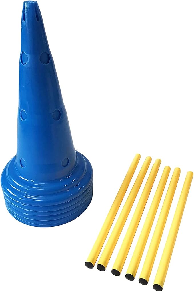 Midlee Dog Cone & Pole Agility Set- Adjustable Big to Small Dogs- Set of 3 - Image 3