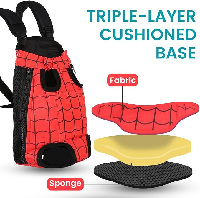 Dog Backpack Carrier, Front Pocket - Image 4