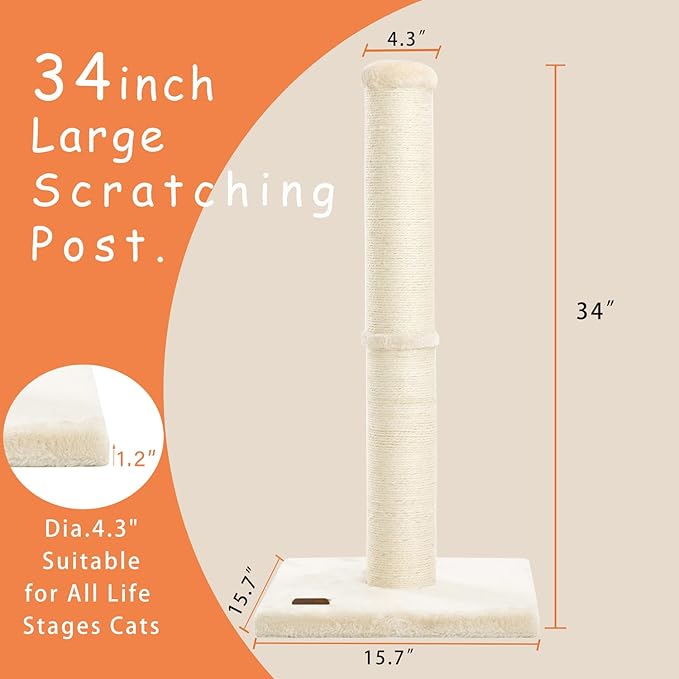 34inch Cat Scratching Post - Image 2