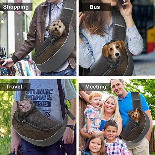 FDJASGY Pet Sling Carrier for Small Dogs Cats,Breathable Mesh