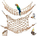 2 Packs Natural Bird Rope Net Parrot Swing Hammock by HOKABLE