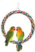 Bird Rope Swing Colorful Perch Climbing Toy by Wontee