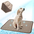 Washable Dog Cooling Mat Ice Silk Cooling Mat by Unknown