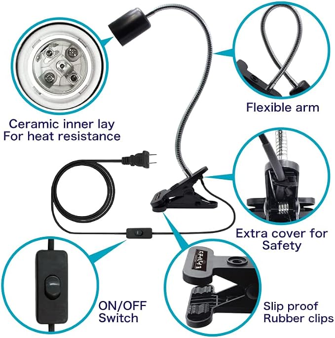 FUNKS TORITOMOSU Bird Cage UVB Light Combo Kit, AvianSun Lamp 2.4% UVB UVA 20W - Image 6