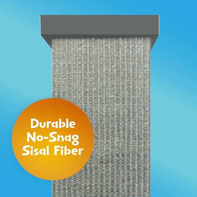 SmartCat Ultimate Scratching Post – Gray, Large 32 Inch Tower - Image 3