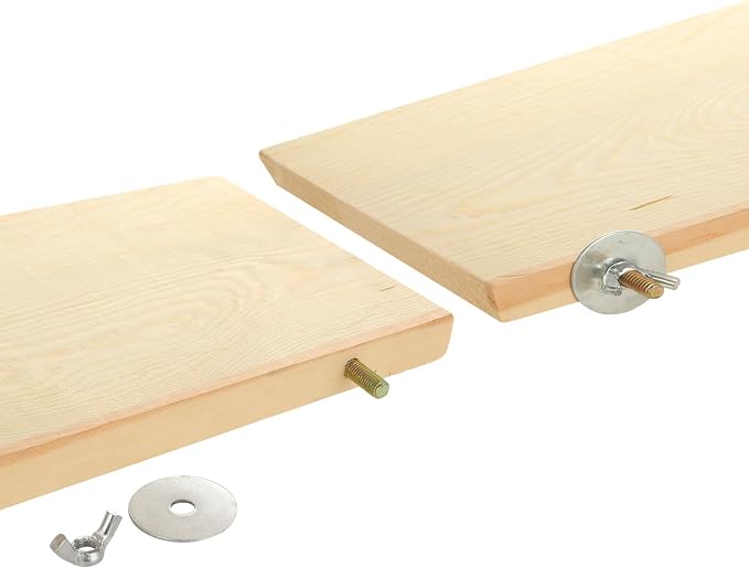 4 Pack Bird Perch Stand 12.4×5.3 Inch Parrot Wood Platform Rectangle Wood Perch - Image 4
