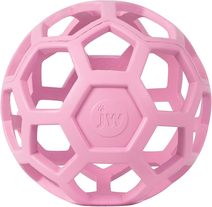 JW Pet HOL-ee Roller™, Dog Toy Puzzle Ball, Natural Rubber by JWPet