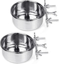 Tfwadmx 2 Pcs Bird Feeding Dish Cups, Parrot Food Bowl Clamp Holder Coop Cup by Tfwadmx