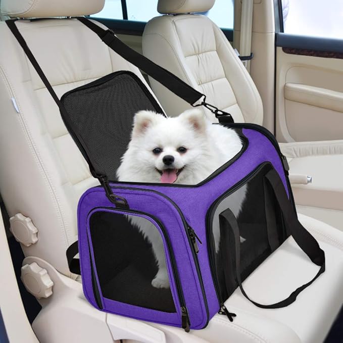 Henkelion Pet Carrier for Small Medium Cats Dogs Puppies up to 15 Lbs, Airline - Image 5