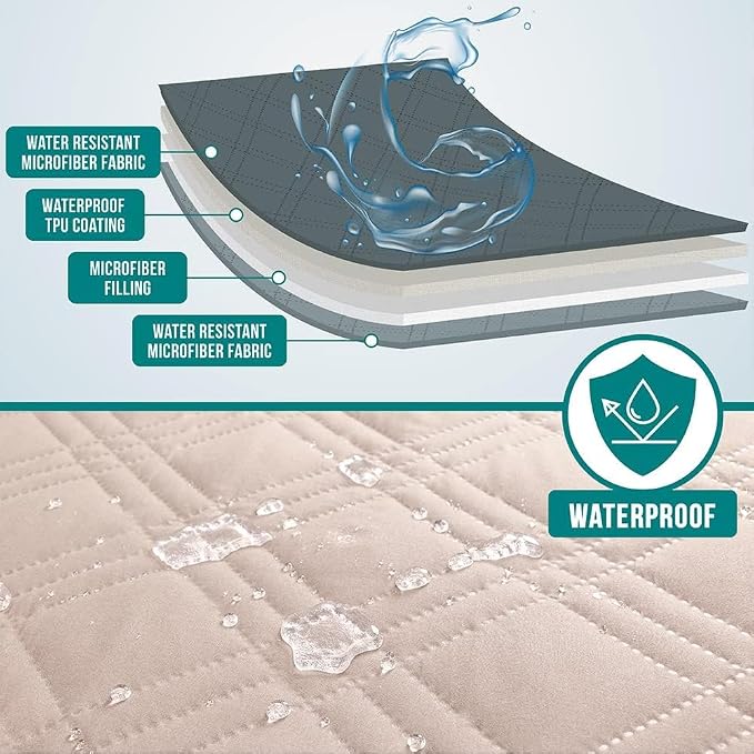 PetAmi Waterproof Dog Bed Cover, Reversible Furniture Protector - Image 3