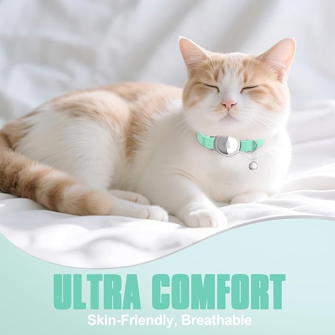 AirTag Cat Collar, Ultra Elastic Cat Tracker Collar, Airtag Holder Compatible - Image 7