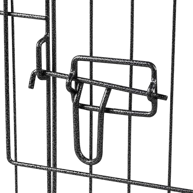 Yaheetech 24 inch 32 Panel Metal Black Heavy Duty Foldable Dog Pen - Image 5