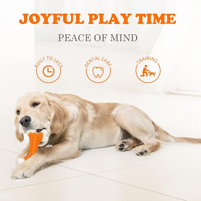 Dog Toys 2 Pack, Dog Toys for Aggressive Chewers Large Breed, Aggressive Chew - Image 6