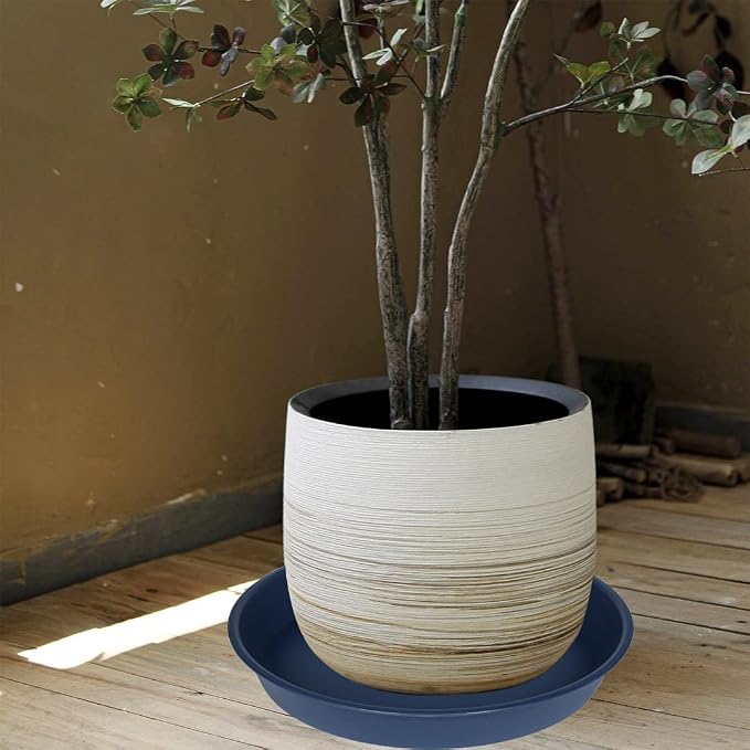 6 Pack of 12 inch Plant Saucer, Heavy Duty Plastic Plant Saucer 12" Round - Image 5