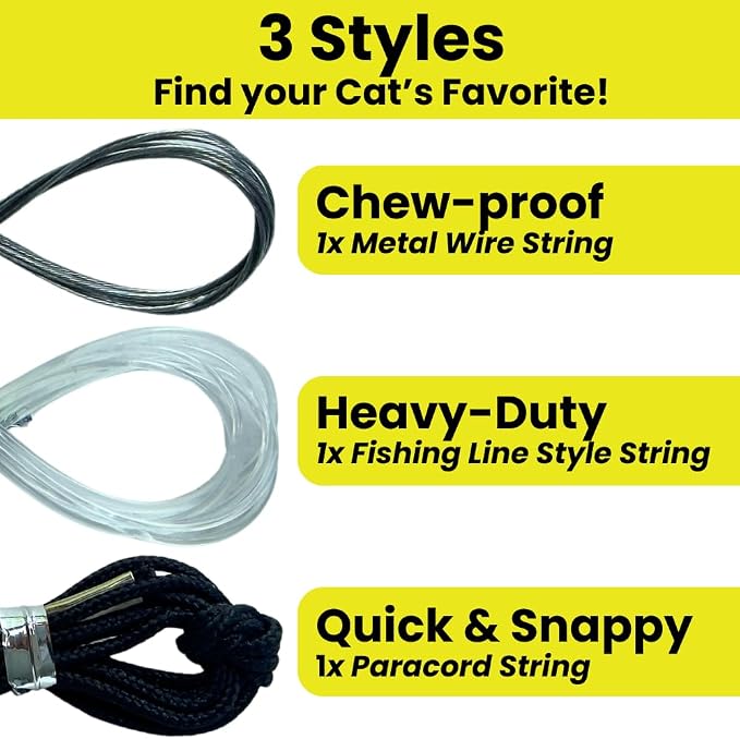 Forever Stick with Chew-Proof Metal Wire String and Transparent Fishing Line - Image 4