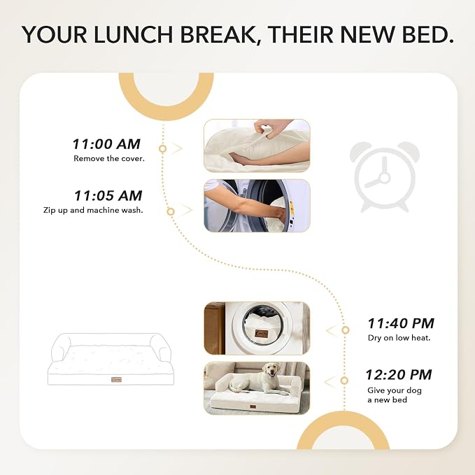 Orthopedic Dog Beds for Extra Large Dogs, Waterproof Egg Crate Foam XL Dog Bed - Image 4