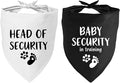 2 Pack Dog Bandana Pregnancy Announcement, Baby Security in Training and Head by YROVWENQ