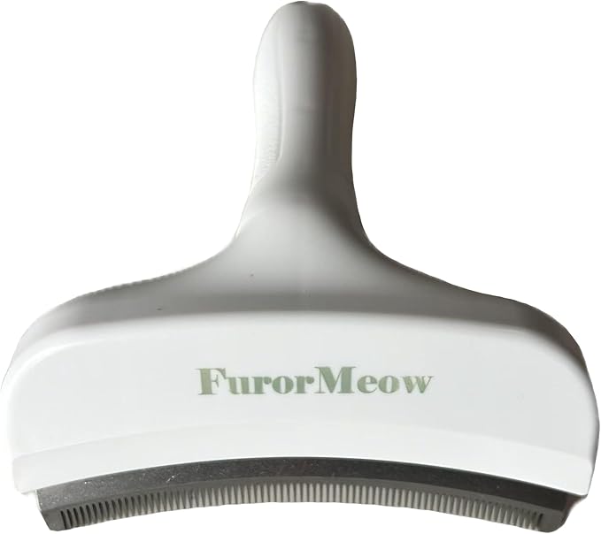 Pet Deshedding Tool with Curve Blade, Cat Grooming Brush, Tight V-shaped Teeth by Unknown