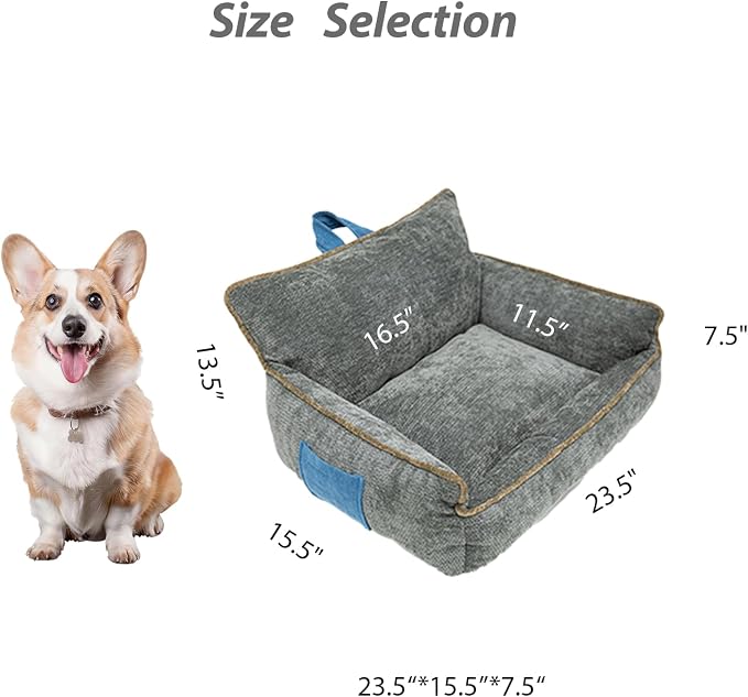 Orthopedic Dog Bed with Memory Foam, Washable Plush Pet Bed - Image 6