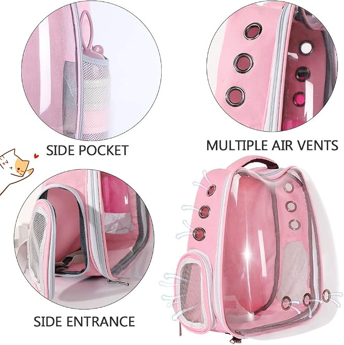 Pink Bird Backpack Carrier - Image 3