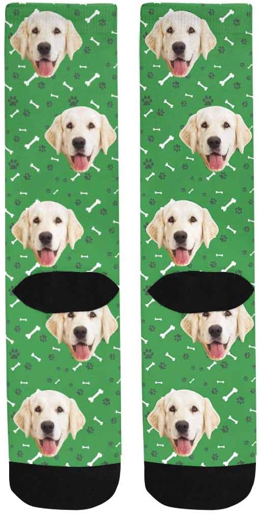 MyPupSocks Custom Personalized Photo Pet Face Socks, Cat and Dog Tracks Paws - Image 6