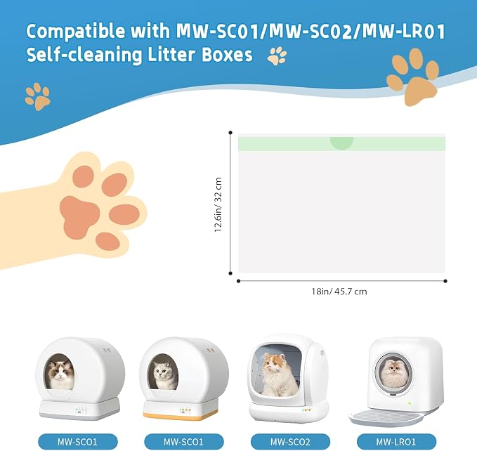 20 Count Cat Litter Box Liners Bag Compatible - Image 2